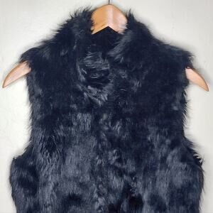 White House Black Market Faux Fur Vest Women's Size XS